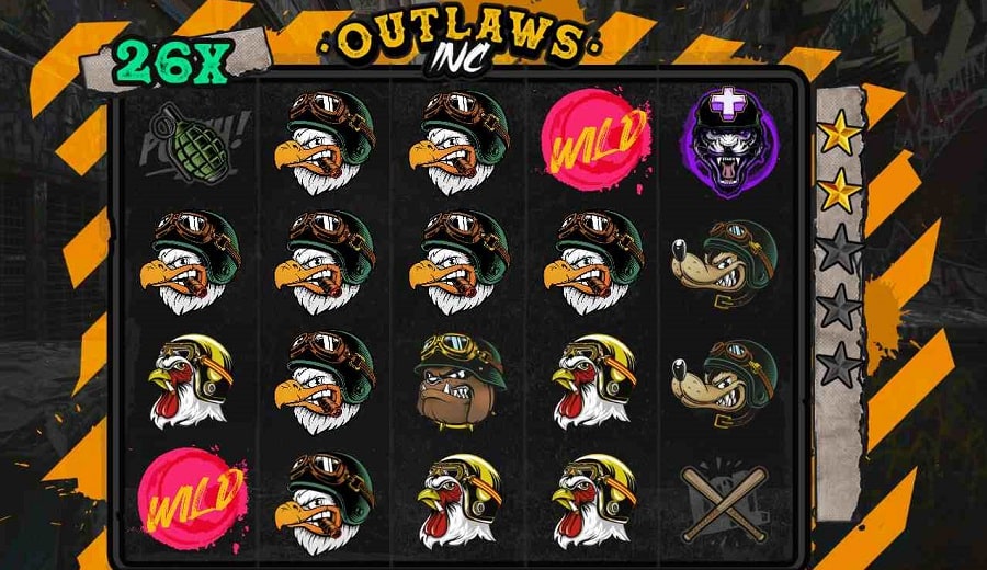 Máquina caça-níqueis Outlaws Inc