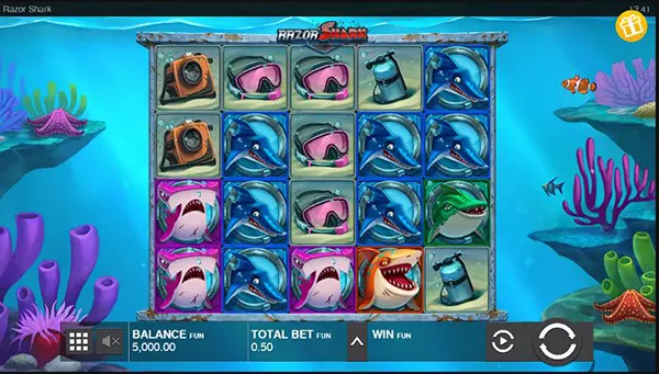 Free spins screen