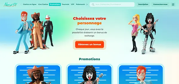 Paiements crypto Neon54